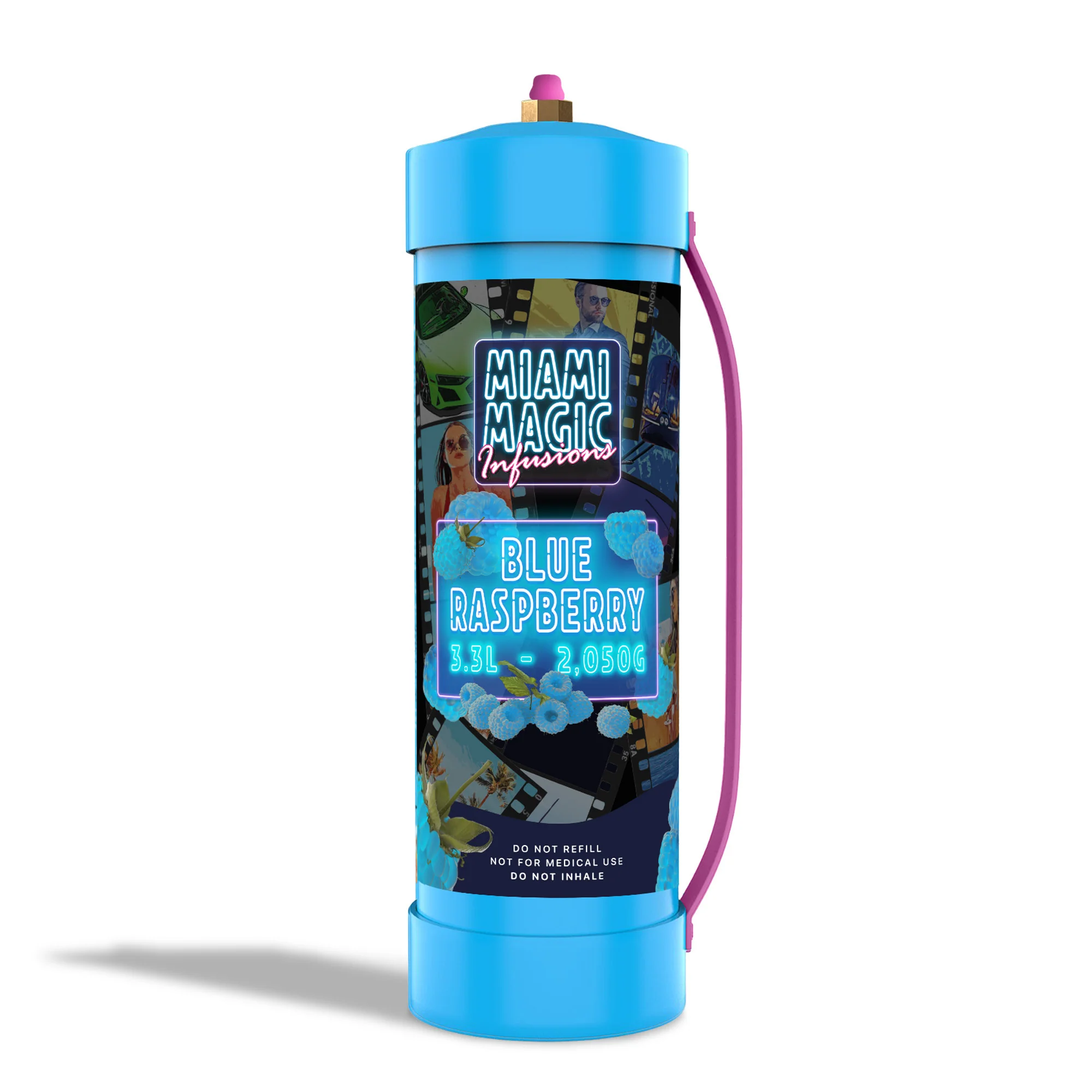 Miami Whip™️ — Premium Nitrous Oxide Chargers Blue Raspberry