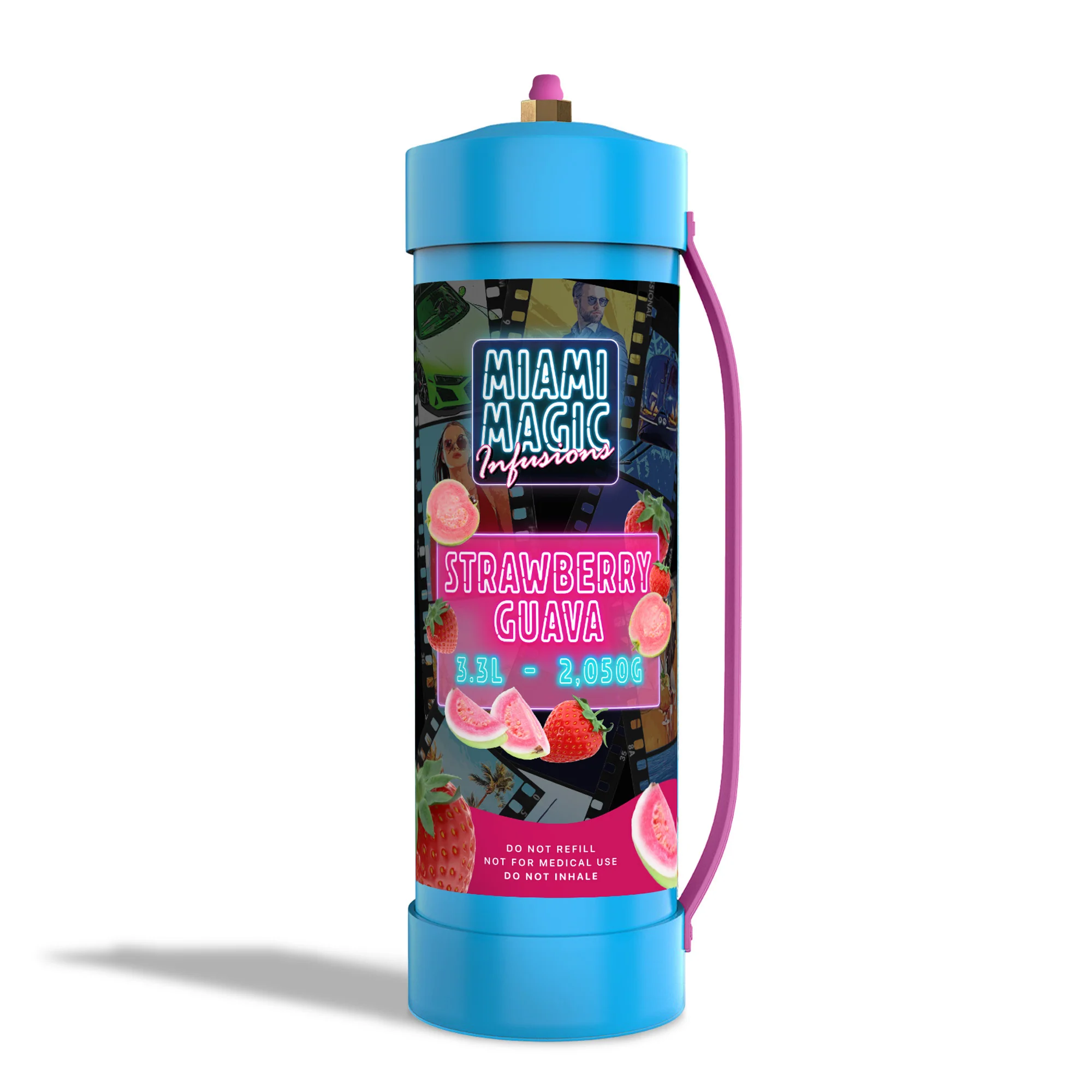 Miami Whip™️ — Premium Nitrous Oxide Chargers Strawberry Guava